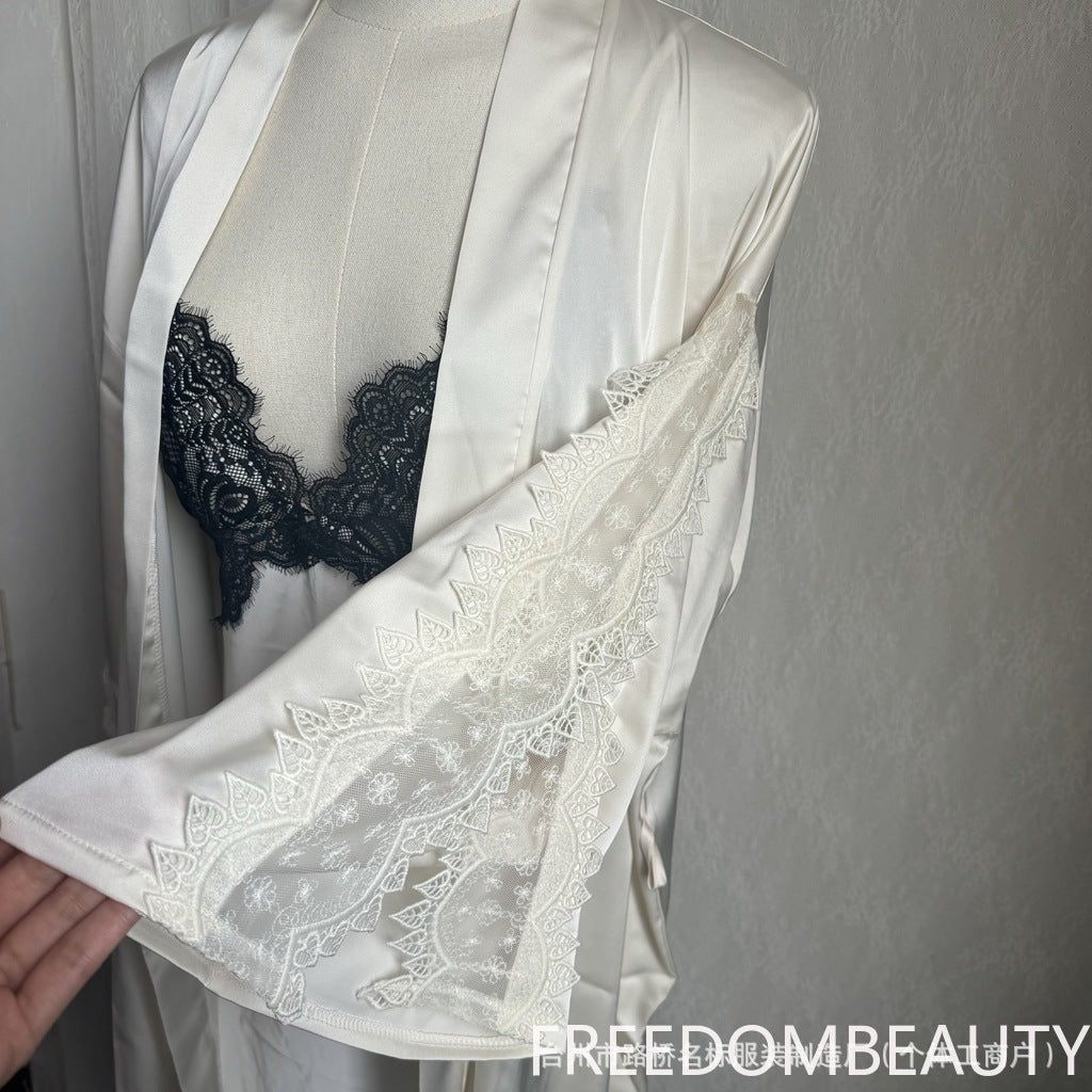 FREEDOMBEAUTY | 7007 matching nightgown, universal, with 7001 dressing gown bathrobe