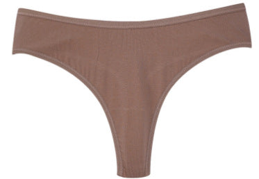 Freedombeauty | plus Size Cotton Underwear Girls' Invisible High Waist Brazilian Panties Breathable Crotch High Slit Briefs Delivery Supported