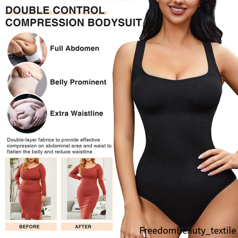 freedombeauty｜European and American Plus Size Waist Cincher Butt Lifter Shapewear skims Shapewear Adjustable One-Piece Women's Shapewear Underwear