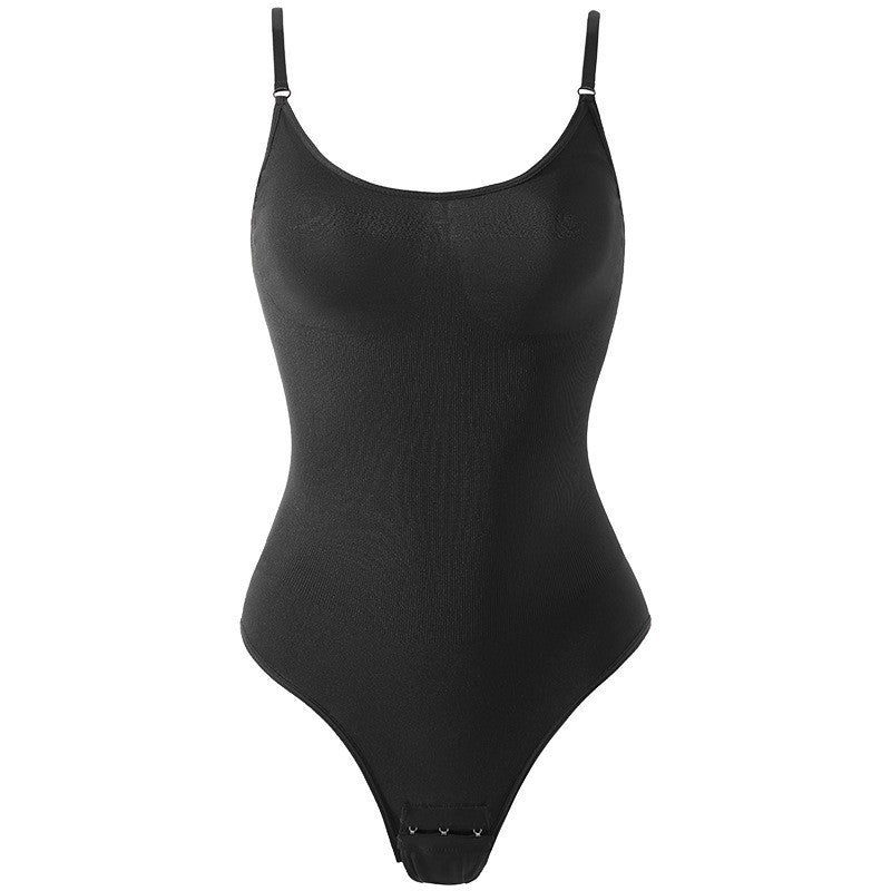 freedombeauty|European and American One-Piece Shapewear Postpartum Abdomen Control Pants Triangle Thong Waist Cincher Hip Lifter Shaping Plus Size Tight One-Piece Bodysuit for Women
