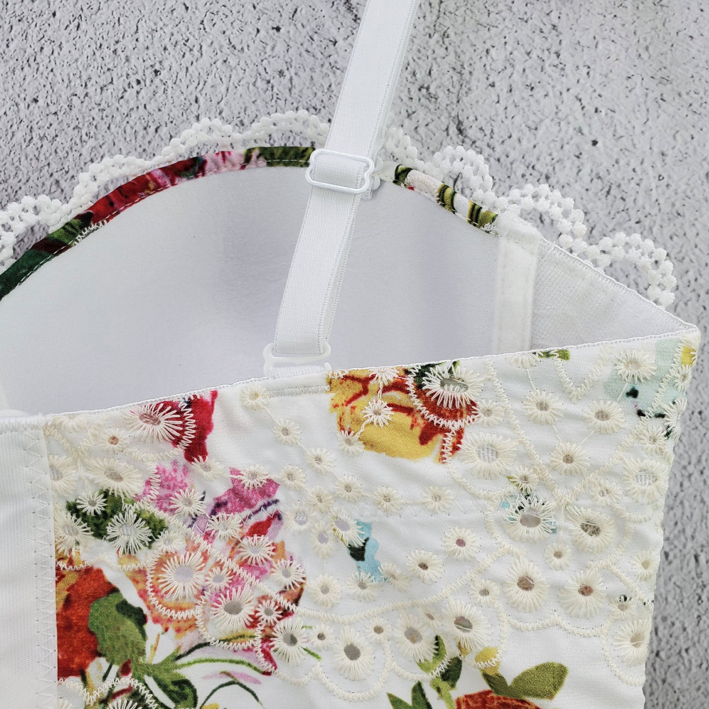 FREEDOMBEAUTY | Spring and Summer Cotton Printing with Chest Pad Suspender Outside Wear Youth Open Navel Inside Women's Cotton Vest Top Sexy Hollow