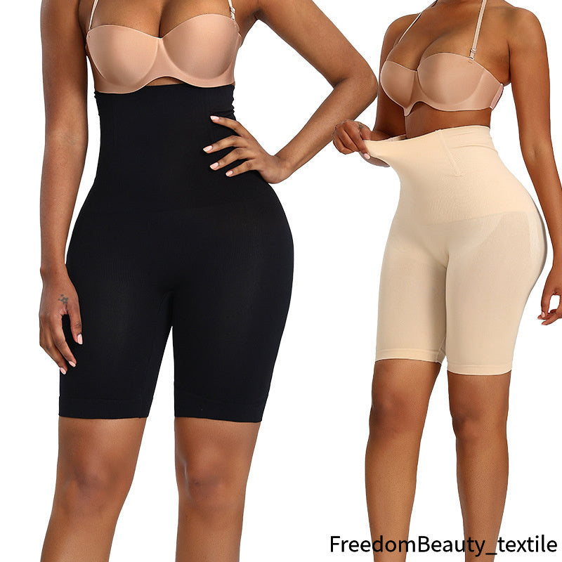 freedombeauty | Tummy Control Shorts Four-Corner 4-Bone Plus Size Shapewear Anti-Exposure Leggings Anti-Roll High Waist Shapewear