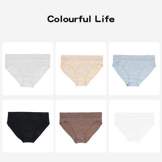 Freedombeauty | Underwear Women's Pure Desire Style European and American Low Waist Lady Sexy Invisible Seamless Sports Fitness Classic Briefs