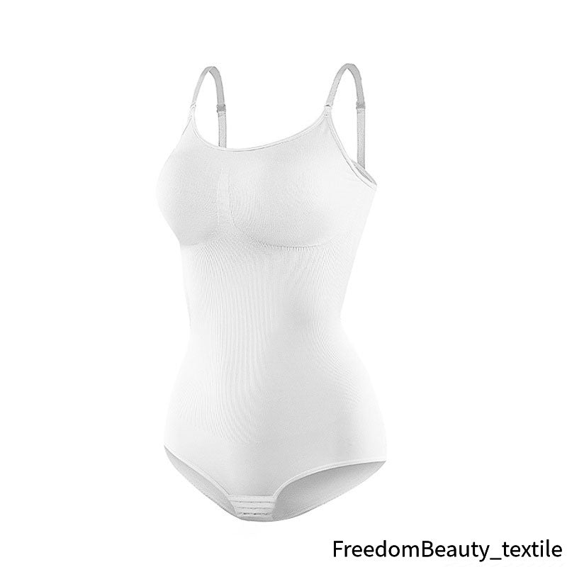freedombeauty|European and American One-Piece Shapewear Postpartum Abdomen Control Pants Triangle Thong Waist Cincher Hip Lifter Shaping Plus Size Tight One-Piece Bodysuit for Women