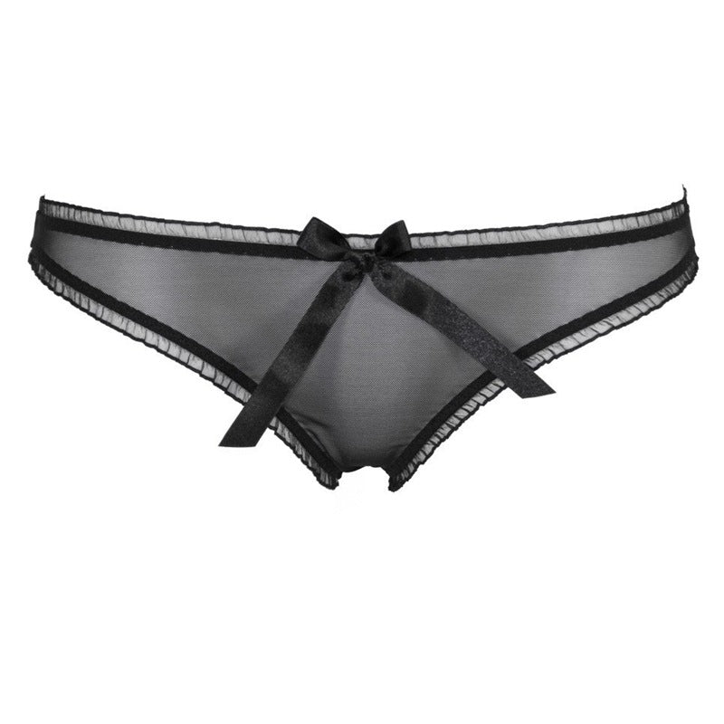 FREEDOMBEAUTY | FQ2522 Vacuum Bra Set Sexy Tulle Steel Rim Transparent Underwear Waist Garter Accessories Black