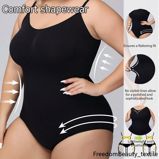 freedombeauty|One-piece Shapewear for Women, Tummy Control Pants, Open-crotch Hip-lifting Shaping Camisole, Waist-cinching Beauty Body Shaper