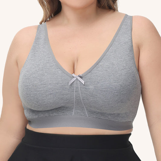 Freedombeauty | Direct Supply Stable Wireless Traceless plus Size Bra Full Cup 100.00kg Plump Girls Underwear