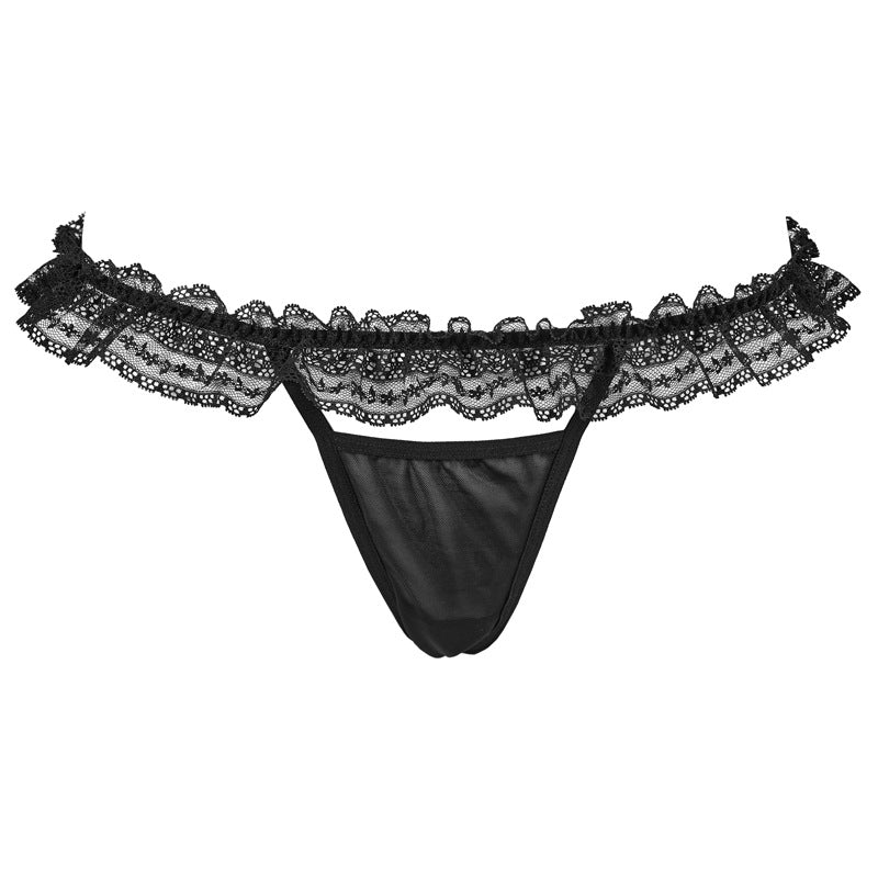 FREEDOMBEAUTY | FQ2940 Lace bow pleated edge three-point bra panties leg ring cat ears cute sex suit