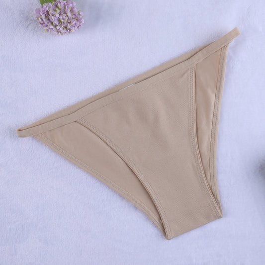 Freedombeauty | European and American Cotton Underwear Women's Bikini Women's Briefs Low Waist T-Back Support