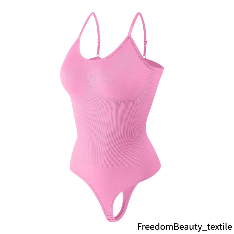 freedombeauty|Thong Shapewear Backless Tight Abdomen Control Bodysuit European and American Underwear Corset Camisole