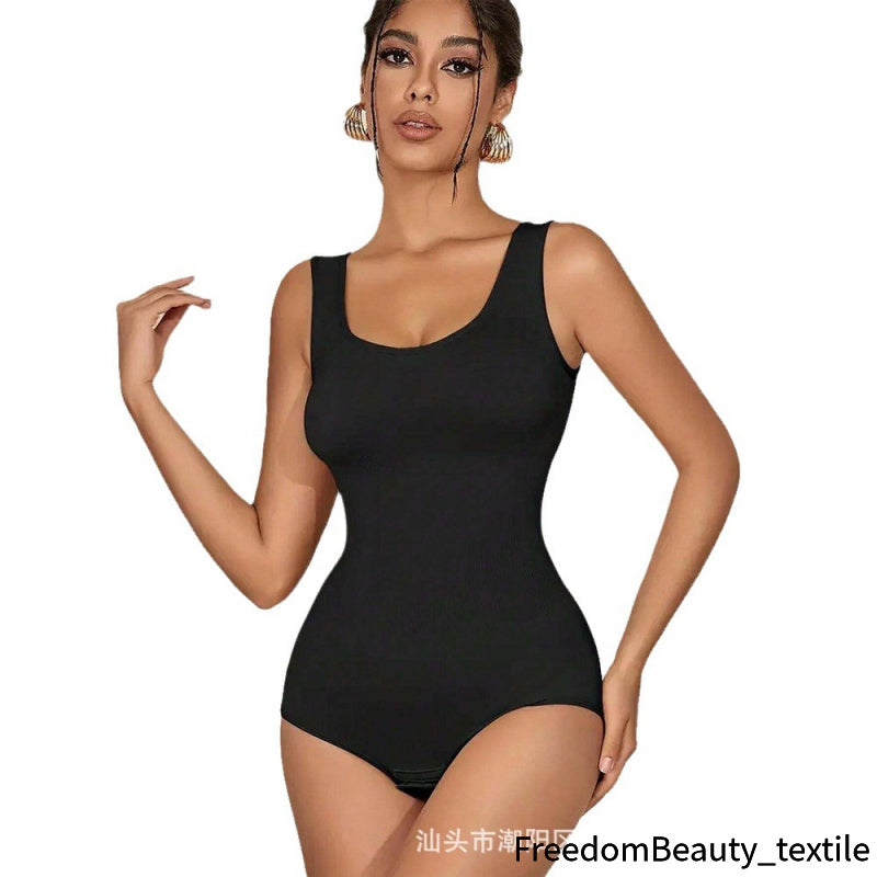freedombeauty｜European and American Plus Size Waist Cincher Butt Lifter Shapewear skims Shapewear Adjustable One-Piece Women's Shapewear Underwear