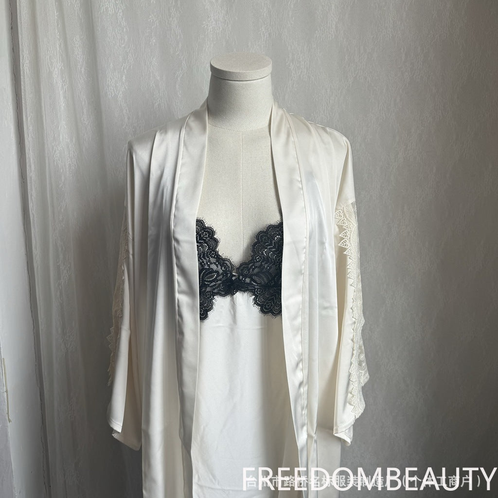 FREEDOMBEAUTY | 7007 matching nightgown, universal, with 7001 dressing gown bathrobe