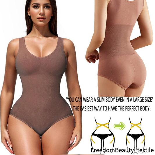freedombeauty|Seamless Pants Shapewear Butt Lifter Tight Abdomen Control Bodysuit European and American Underwear High Elasticity Strap Plus Size