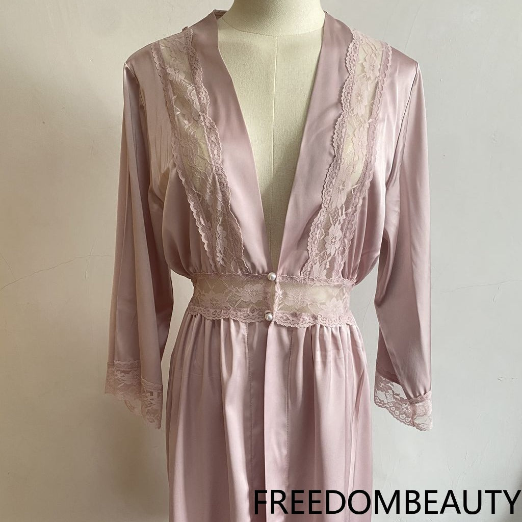 FREEDOMBEAUTY | 7060 nightgown, pearl buckle nightgown