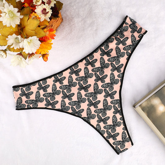 Freedombeauty | European and American New Pattern Briefs Breathable Sexy Underwear Low Waist T-Shaped Panties Lady Sexy T-Back