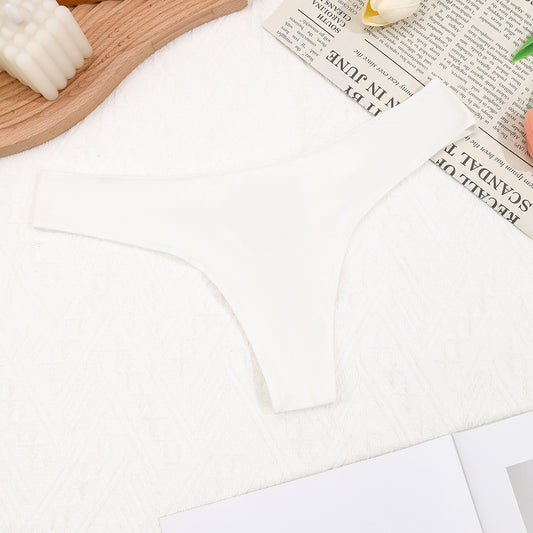 Freedombeauty | Women's Underwear Pure Cotton 2024 New Breathable Comfortable Candy Color Sexy Low Waist T-Back