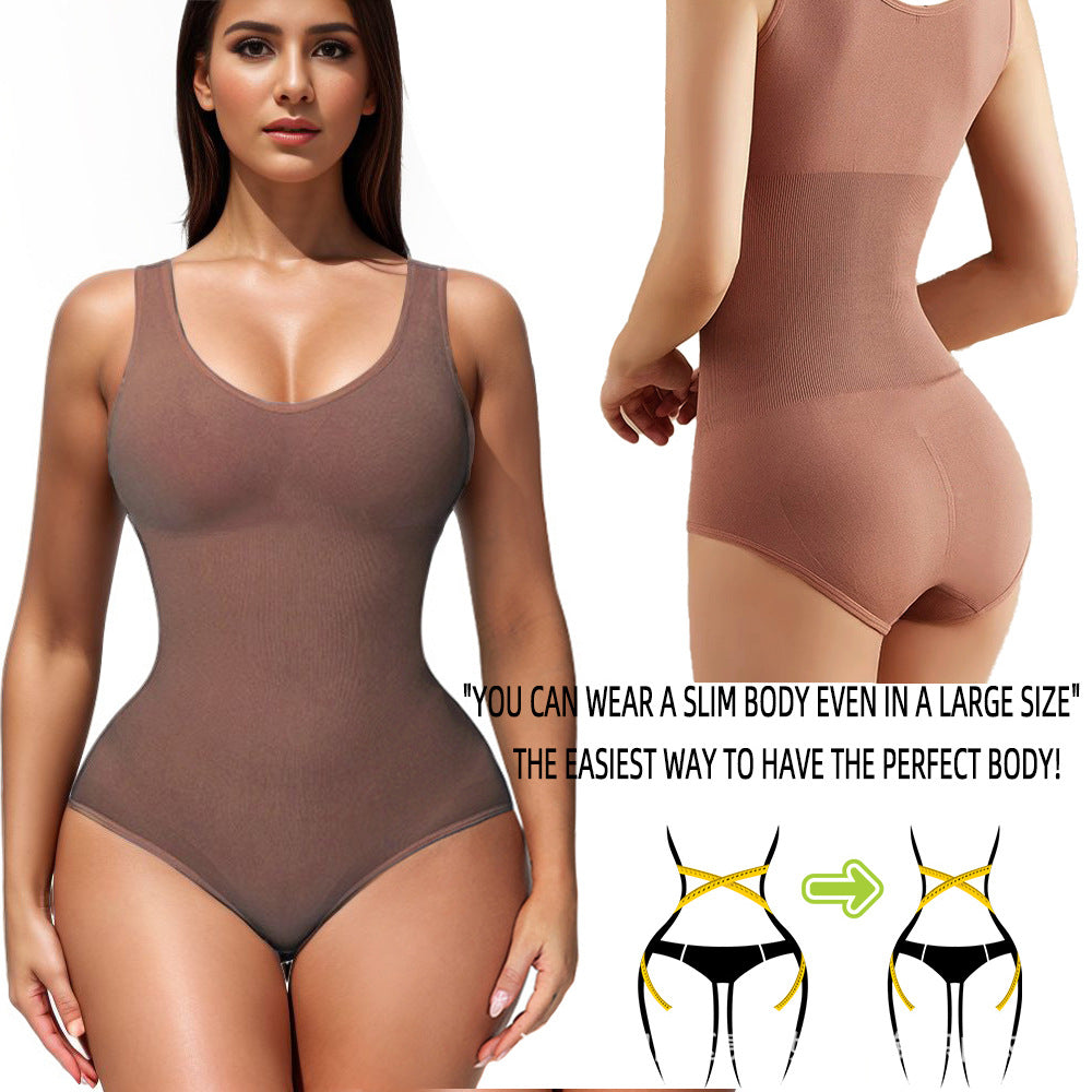 freedombeauty|Seamless Pants Shapewear Butt Lifter Tight Abdomen Control Bodysuit European and American Underwear High Elasticity Strap Plus Size