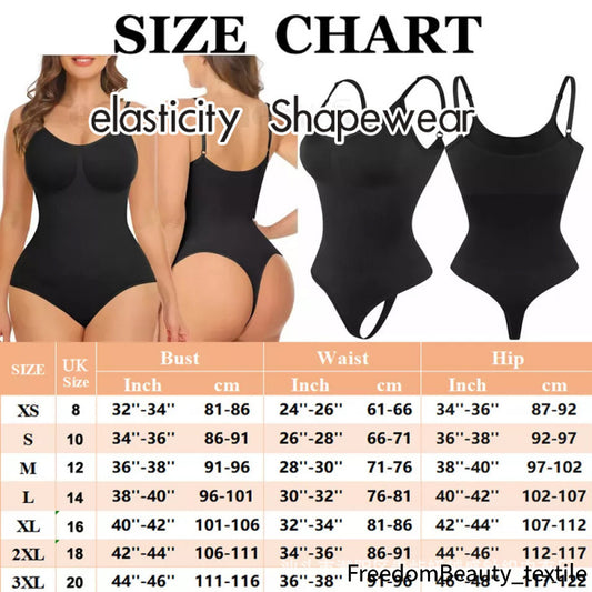 freedombeauty|Plus Size One-Piece Shapewear for Women Thong Butt Lifter Shaping Waist Trainer Body Shaper Solid Color European and American Skims Camisole
