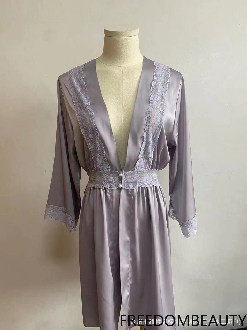 FREEDOMBEAUTY | 7060 nightgown, pearl buckle nightgown