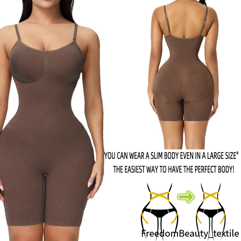 freedombeauty|European and American Shaping Bodysuit Skims Shapewear Push-Up Women's Tummy Control Pants Plus Size Open Crotch Boxer Briefs