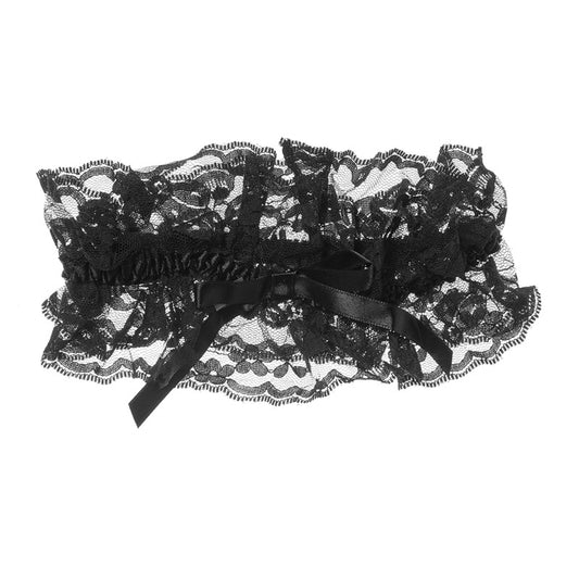 FREEDOMBEAUTY | L hosiery accessories non-elastic lace colored ribbon hosiery color matching leg ring bridal leg ring leg garters cross-border