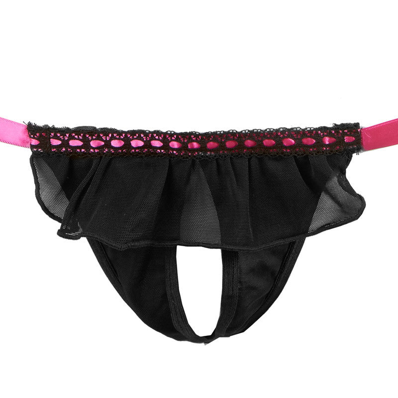 FREEDOMBEAUTY | FQ2096S Soft Cup Mesh BRALETTE No Steel Rim Open Chest Open Crotch Front Strap Bra Sex Underwear Set