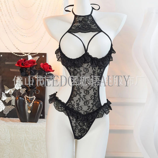 Freedombeauty | Sexy Fashion Sweet Pure Desire Wind Dew Lace Backless Sleeveless Jumpsuit