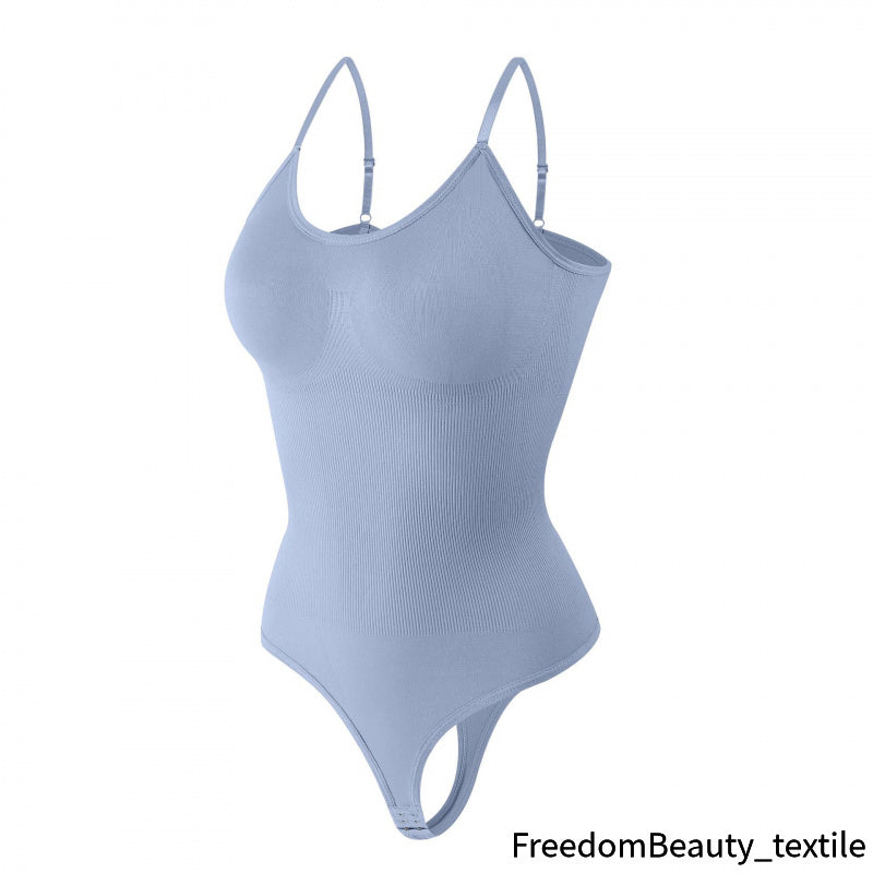 freedombeauty|Thong Shapewear Backless Tight Abdomen Control Bodysuit European and American Underwear Corset Camisole