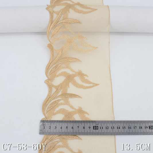 Freedombeauty | Clothing Accessories Two-Color Optional Width 13.5cmdiy Handmade Children's Clothing Accessories Accessories Lace Embroidery Lace in Stock