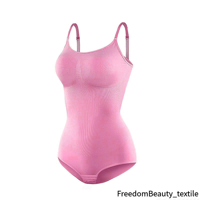 freedombeauty|European and American One-Piece Shapewear Postpartum Abdomen Control Pants Triangle Thong Waist Cincher Hip Lifter Shaping Plus Size Tight One-Piece Bodysuit for Women