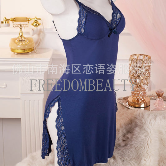 Freedombeauty | Sweet Pure Wind Charm Seduction Sexy Lace Stretch Sexy Sleepwear Women's Nightdress