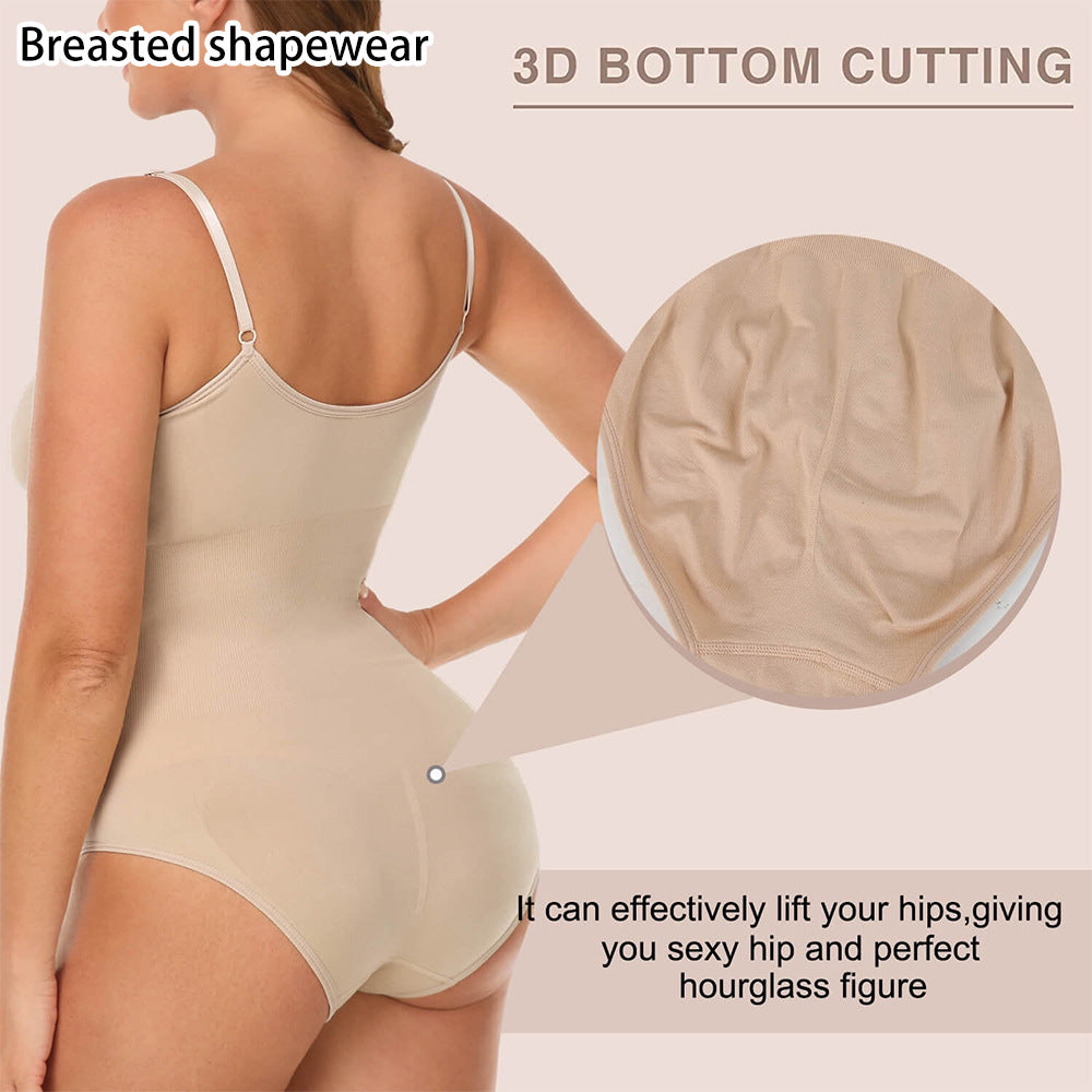 freedombeauty|One-piece Shapewear for Women, Tummy Control Pants, Open-crotch Hip-lifting Shaping Camisole, Waist-cinching Beauty Body Shaper