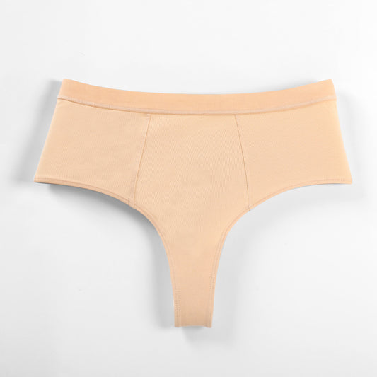 Freedombeauty | Customized 114 Women's High Waist T-Back Highwasit 40 Combed Cotton Sexy Lady's Briefs