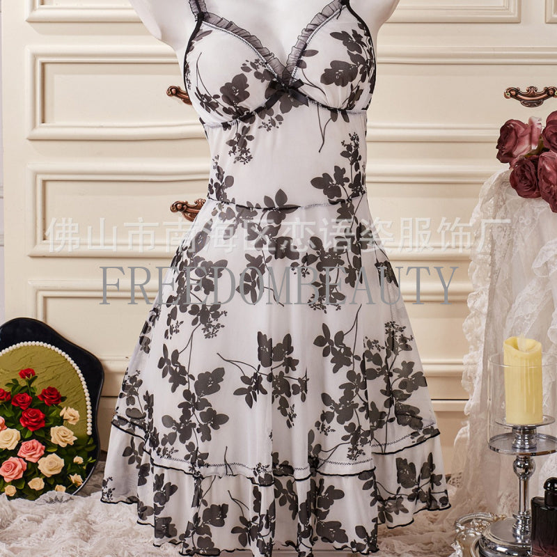 Freedombeauty | 2025 New Belly-Covering Slim and Sexy Suspender Skirt Sexy Sleepwear Charm Temptation Fashion Pure Desire Style Pajamas
