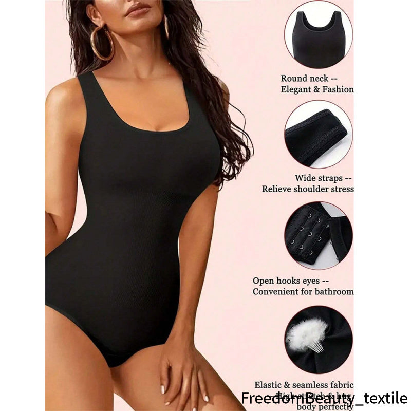 freedombeauty｜European and American Plus Size Waist Cincher Butt Lifter Shapewear skims Shapewear Adjustable One-Piece Women's Shapewear Underwear