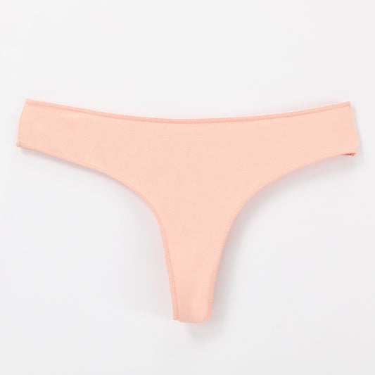 Freedombeauty | Customized Hip Lifting Women's T-Back Thongs Hot Sale in Europe and America 40S Combed Cotton Sexy Lady's Briefs