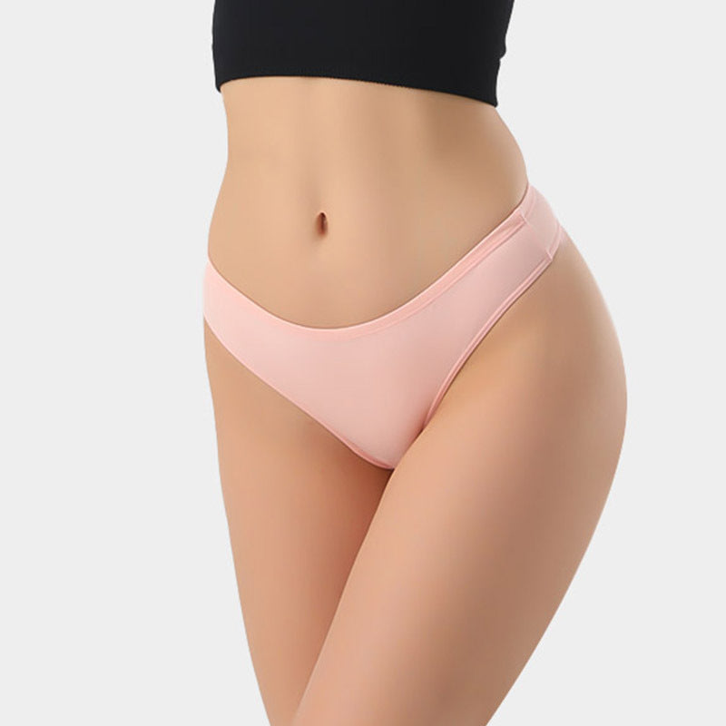 Freedombeauty | Women's Cotton Underwear Best Seller in Europe and America Sexy Brazilian Panties Low Waist Pure Desire Solid Color Invisible Briefs