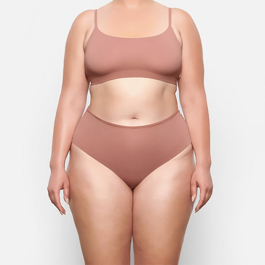 Freedombeauty | European Version Large Size Ladies' Underwear 150.00kg plus-Sized plus-Sized Non-Wear Leg Breathable Comfortable Pure Cotton Briefs in Stock