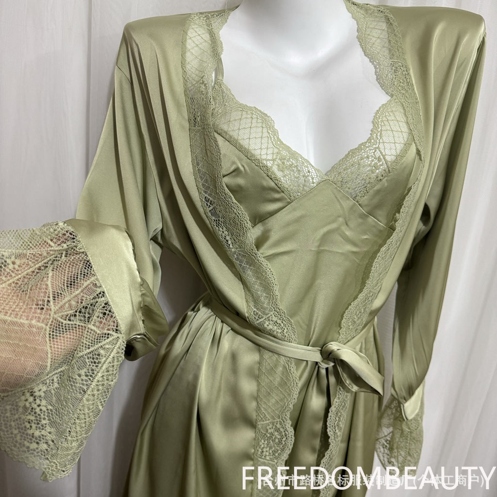 FREEDOMBEAUTY | 7119 New sexy lace sex pajamas, summer women's pure desire to seduce suspender nightgown, matching nightgown