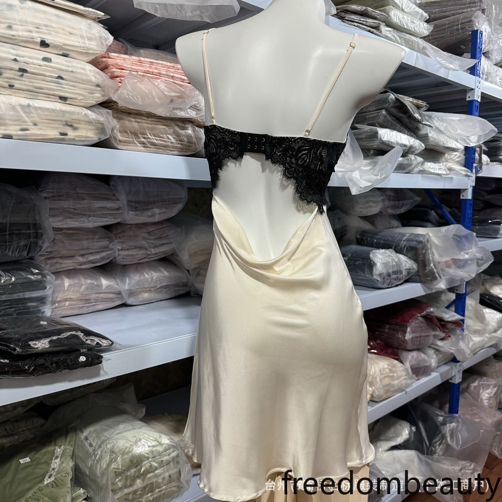 Freedombeauty | 70950 New dress suspender backless source wholesale sex pajamas nightgown, including removable chest pad