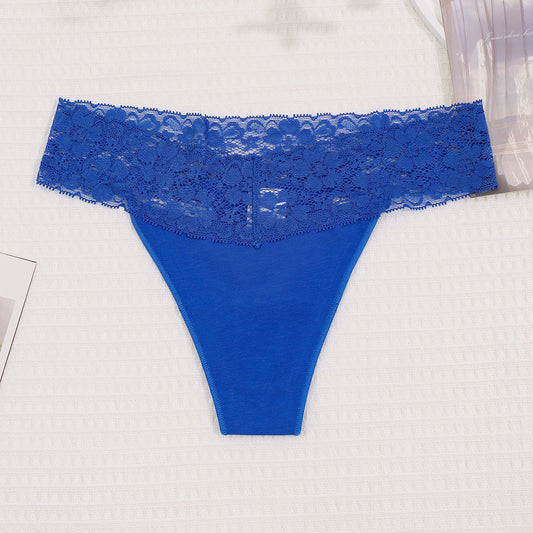 Freedombeauty | New Panties Cotton Women Lace Sexy Low Waist Seamless Breathable Invisible Underpants Simple Female T-Back