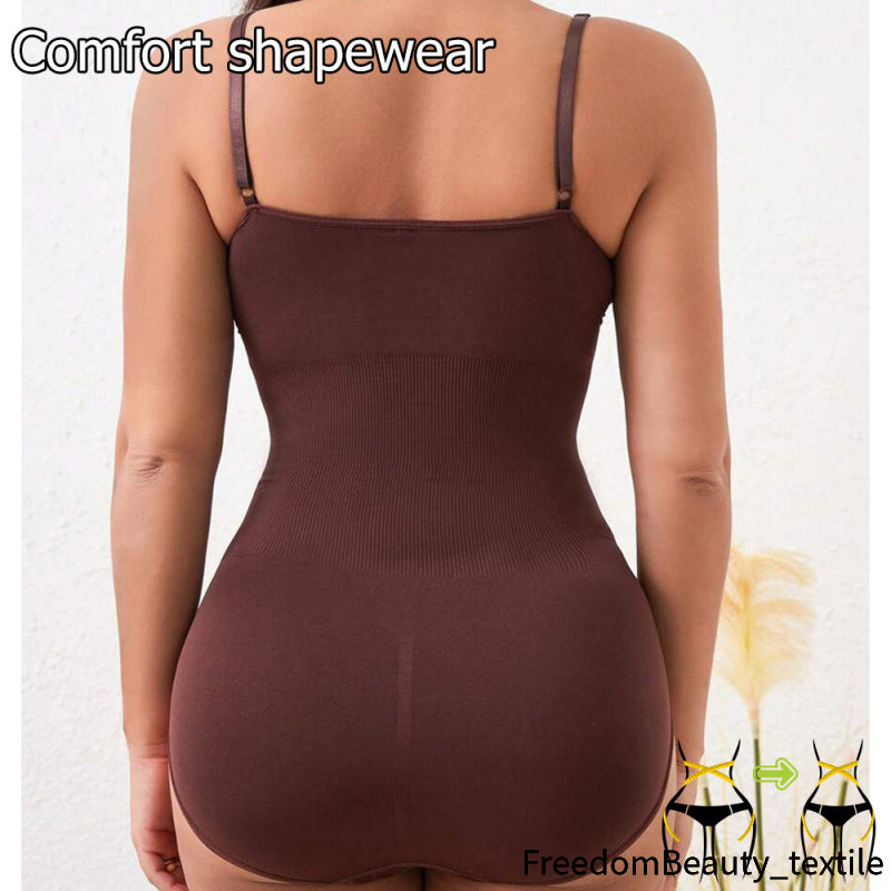 freedombeauty|One-piece Shapewear for Women, Tummy Control Pants, Open-crotch Hip-lifting Shaping Camisole, Waist-cinching Beauty Body Shaper