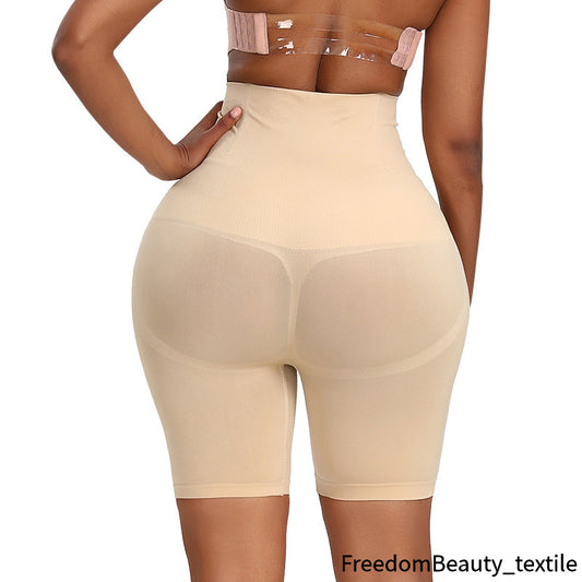 freedombeauty | Tummy Control Shorts Four-Corner 4-Bone Plus Size Shapewear Anti-Exposure Leggings Anti-Roll High Waist Shapewear