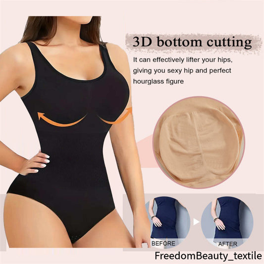 freedombeauty｜European and American Plus Size Waist Cincher Butt Lifter Shapewear skims Shapewear Adjustable One-Piece Women's Shapewear Underwear