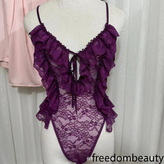 Freedombeauty | 6126 sex one-piece pajamas, sex lace pajamas