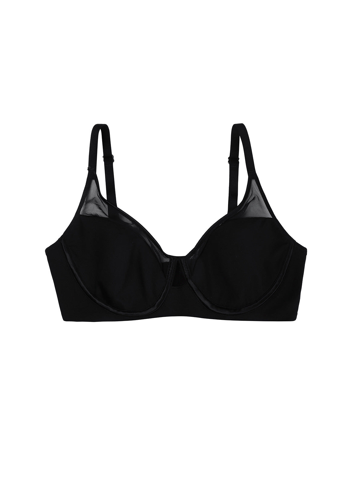 Freedombeauty | French Large Size Traceless Mesh Hollow Underwear Women's Thin Large Breast Small Soft Support Anti-sagging Beautiful Back Bra