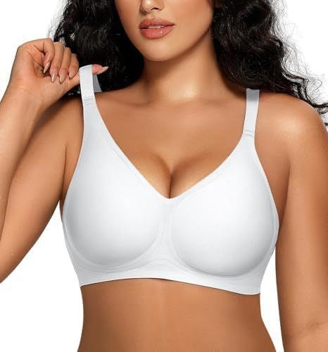 FREEDOMBEAUTY | Cross-border European and American seamless soft support wireless fixed cup comfortable bra bra underwear women's gathering lifting upward support