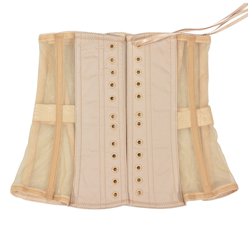 Freedombeauty | 2401 Steel Bone Medium and Long 25cm Summer Cool and Breathable Mesh Thin Fish Bone Girdle Breathable Waist Seal