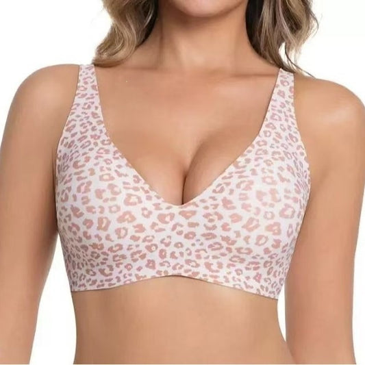 FREEDOMBEAUTY | European and American cross-border popular new underwear, gather seamless bras for daily natural wear, soft support jelly brush glue