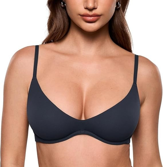 FREEDOMBEAUTY |Women's Inbarely Plus Plunge Bra - Unlined Under